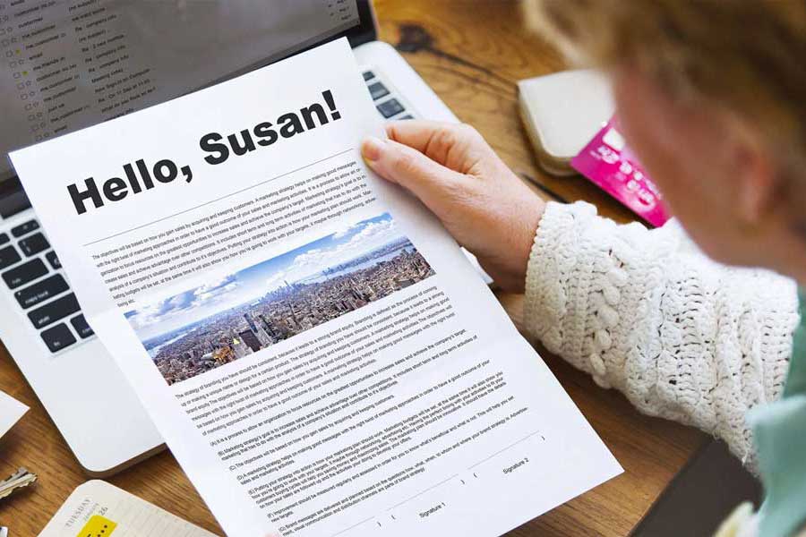 Marketing levél DM levél perszonalizálás megszemélyesítés